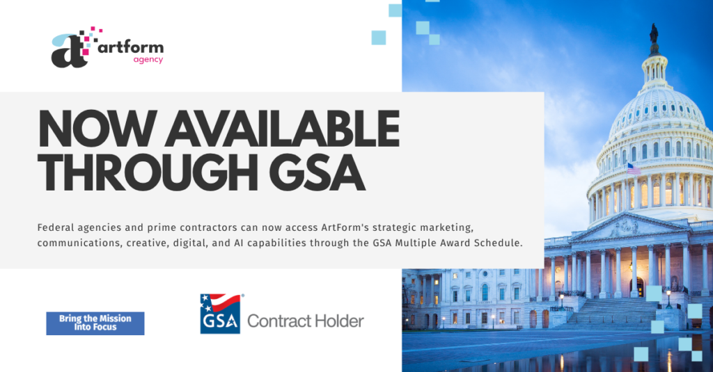ArtForm now available through GSA